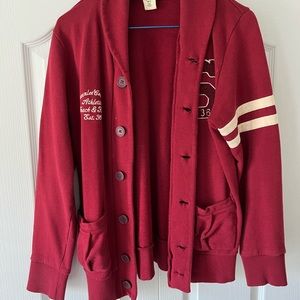 H&M L.O.G.G varsity button up jacket